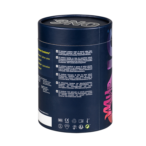 MyONE «Custom Fit» Maßkondome, Größe 69M (36 St.), Vorratsbox
